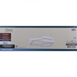 Best deal 🥰 Patriot Lighting® Zane White Integrated LED Pendant ⌛ -Patriot Lighting Sales 3518472 Alt3