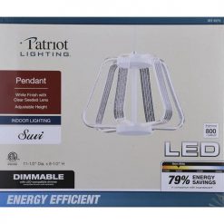 Cheapest ✨ Patriot Lighting® Suvi White Integrated LED Pendant 🔔 -Patriot Lighting Sales 3518474 Alt4