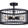 Budget 🎁 Patriot Lighting® Tim Matte Black 6-Light Semi-Flush Mount Ceiling Light 🌟 2 Budget 🎁 Patriot Lighting® Tim Matte Black 6-Light Semi-Flush Mount Ceiling Light 🌟 -Patriot Lighting Sales 3518479