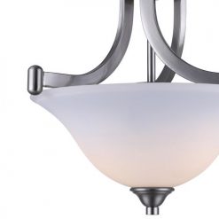 New 😍 Patriot Lighting® Dee Brushed Nickel 2-Light Semi-Flush Mount Ceiling Light 👍 -Patriot Lighting Sales 3518505 DETAIL