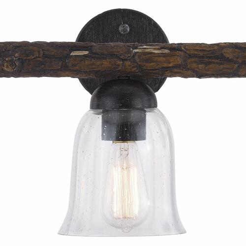 Hot Sale ⭐ Patriot Lighting® Spruce Black Walnut 3-Light Vanity Light 🔥 4 Hot Sale ⭐ Patriot Lighting® Spruce Black Walnut 3-Light Vanity Light 🔥 - Image 2