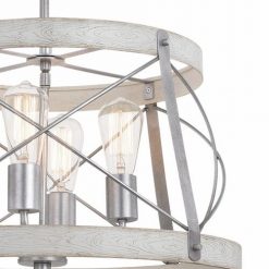 Coupon 🥰 Patriot Lighting® Bea White Wash Faux Wood And Galvanized 4-Light Pendant 😀 10 Coupon 🥰 Patriot Lighting® Bea White Wash Faux Wood And Galvanized 4-Light Pendant 😀 -Patriot Lighting Sales 3518606 Alt2