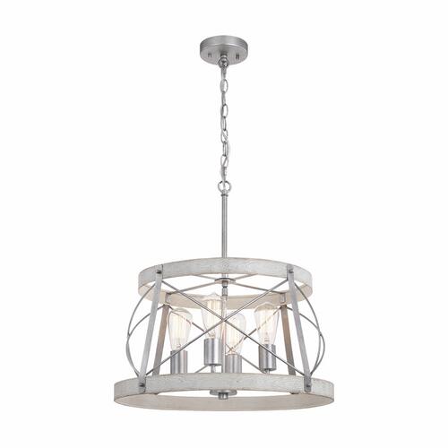 Coupon 🥰 Patriot Lighting® Bea White Wash Faux Wood And Galvanized 4-Light Pendant 😀 3 Coupon 🥰 Patriot Lighting® Bea White Wash Faux Wood And Galvanized 4-Light Pendant 😀