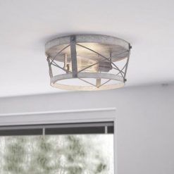 Promo 👏 Patriot Lighting® Bea White Wash Faux Wood & Galvanized 2-Light Flush Mount Ceiling Light 🎉 8 Promo 👏 Patriot Lighting® Bea White Wash Faux Wood & Galvanized 2-Light Flush Mount Ceiling Light 🎉 -Patriot Lighting Sales 3518607 Alt3