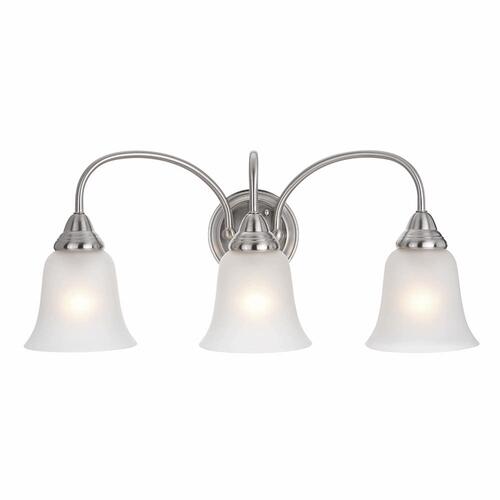 New 😍 Patriot Lighting® Chesley Satin Nickel 3-Light Vanity Light 🎁 3 New 😍 Patriot Lighting® Chesley Satin Nickel 3-Light Vanity Light 🎁