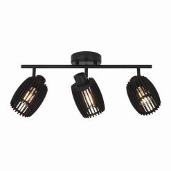 Budget 👍 Patriot Lighting® Bernard Matte Black 3-Light Track Light ⭐