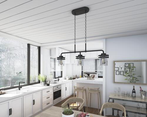 Buy 💯 Patriot Lighting® Joska Matte Black 3-Light Island Light 🎁 4 Buy 💯 Patriot Lighting® Joska Matte Black 3-Light Island Light 🎁 - Image 2