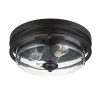 Wholesale 👍 Patriot Lighting® Joska Matte Black 2-Light Flush Mount Ceiling Light 🎉 -Patriot Lighting Sales 3518635 20732 mainoff