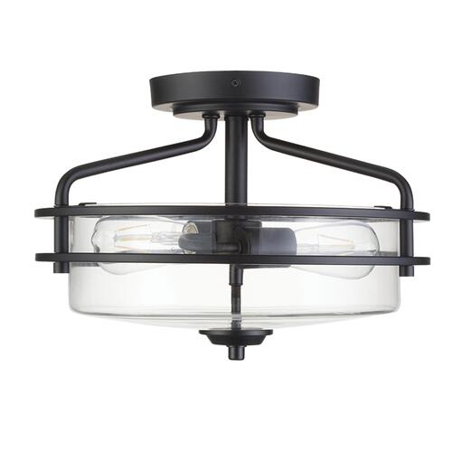 New 🥰 Patriot Lighting® Joska Matte Black 2-Light Semi-Flush Mount Ceiling Light 🧨 7 New 🥰 Patriot Lighting® Joska Matte Black 2-Light Semi-Flush Mount Ceiling Light 🧨 - Image 5