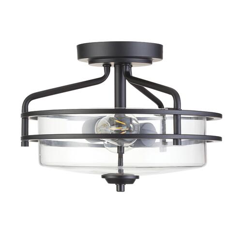 New 🥰 Patriot Lighting® Joska Matte Black 2-Light Semi-Flush Mount Ceiling Light 🧨 6 New 🥰 Patriot Lighting® Joska Matte Black 2-Light Semi-Flush Mount Ceiling Light 🧨 - Image 4