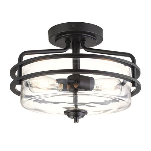 New 🥰 Patriot Lighting® Joska Matte Black 2-Light Semi-Flush Mount Ceiling Light 🧨 5 New 🥰 Patriot Lighting® Joska Matte Black 2-Light Semi-Flush Mount Ceiling Light 🧨 - Image 3