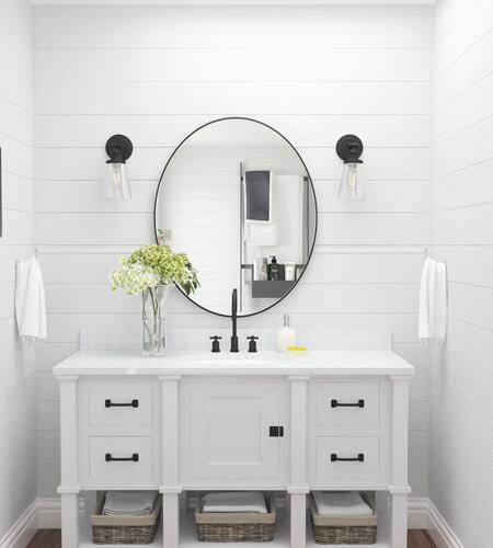 Brand new 😉 Patriot Lighting® Connell Matte Black 1-Light Vanity Light 🌟 4 Brand new 😉 Patriot Lighting® Connell Matte Black 1-Light Vanity Light 🌟 - Image 2