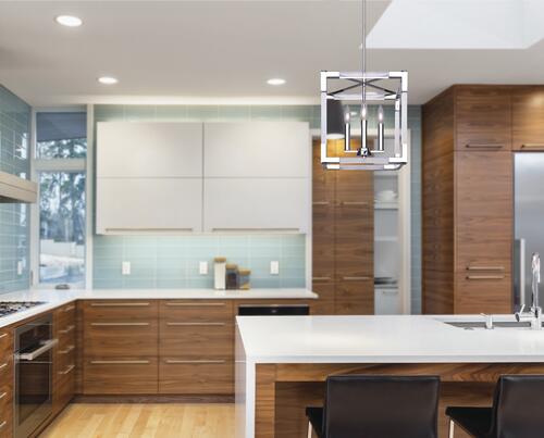 Buy 😍 Patriot Lighting® Cleavon Chrome 4-Light Pendant 🛒 4 Buy 😍 Patriot Lighting® Cleavon Chrome 4-Light Pendant 🛒 - Image 2