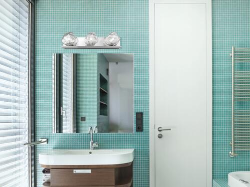 Best Sale 🌟 Patriot Lighting® Icelyn Chrome 3-Light Vanity Light 🌟 4 Best Sale 🌟 Patriot Lighting® Icelyn Chrome 3-Light Vanity Light 🌟 - Image 2