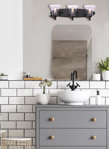 Cheap 🌟 Patriot Lighting® Dee Matte Black 3-Light Vanity Light 👏 4 Cheap 🌟 Patriot Lighting® Dee Matte Black 3-Light Vanity Light 👏 - Image 2