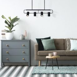 Cheapest ⭐ Patriot Lighting® Traza Matte Black 4-Light Island Light 🎉 -Patriot Lighting Sales 3518689 P SC