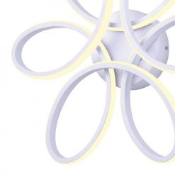 Hot Sale 😀 Patriot Lighting® Floralia White Integrated LED Flush Mount Ceiling Light ✨ -Patriot Lighting Sales 3518690 P DETAIL