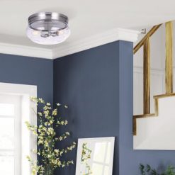 Deals 🧨 Patriot Lighting® Talan Brushed Nickel 3-Light Flush Mount Ceiling Light 🥰 -Patriot Lighting Sales 3518691 P SC