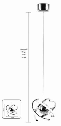 Flash Sale 👏 Patriot Lighting® Tye Chrome Integrated LED Pendant ⌛ 9 Flash Sale 👏 Patriot Lighting® Tye Chrome Integrated LED Pendant ⌛ - Image 7