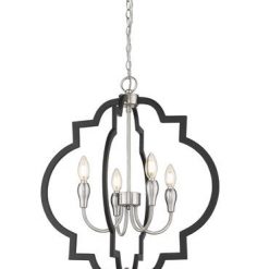 Deals 🛒 Patriot Lighting® Tamara Black 4-Light Pendant 😉 -Patriot Lighting Sales 3518731 P ALT3