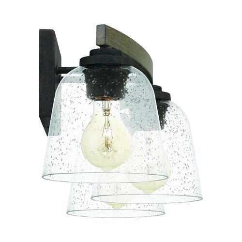 Outlet 💯 Patriot Lighting® Danae Matte Black 3-Light Vanity Light 💯 7 Outlet 💯 Patriot Lighting® Danae Matte Black 3-Light Vanity Light 💯 - Image 5