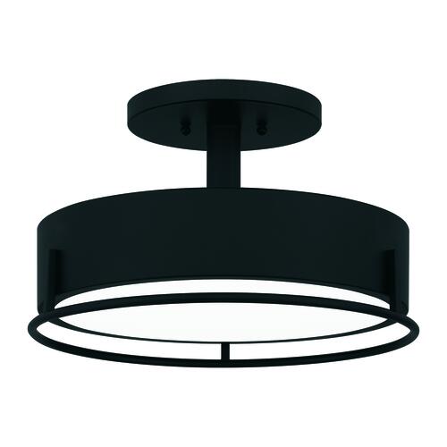 Best deal 😀 Patriot Lighting® Devak Matte Black Integrated LED Semi-Flush Mount Ceiling Light 🔥 4 Best deal 😀 Patriot Lighting® Devak Matte Black Integrated LED Semi-Flush Mount Ceiling Light 🔥 - Image 2