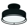 Best deal 😀 Patriot Lighting® Devak Matte Black Integrated LED Semi-Flush Mount Ceiling Light 🔥 -Patriot Lighting Sales 3518738 Alt6V1