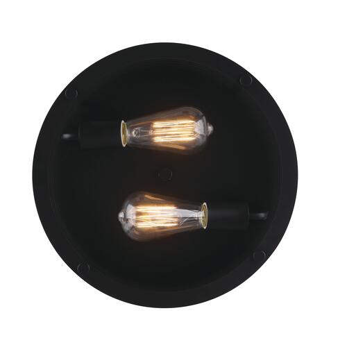 Discount 🛒 Patriot Lighting® Gabel Matte Black 2-Light Flush Mount Ceiling Light 🎉 4 Discount 🛒 Patriot Lighting® Gabel Matte Black 2-Light Flush Mount Ceiling Light 🎉 - Image 2