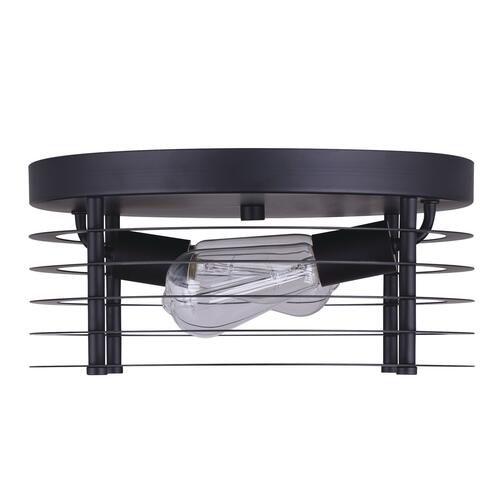 Discount 🛒 Patriot Lighting® Gabel Matte Black 2-Light Flush Mount Ceiling Light 🎉 5 Discount 🛒 Patriot Lighting® Gabel Matte Black 2-Light Flush Mount Ceiling Light 🎉 - Image 3
