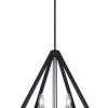 Best Sale 😉 Patriot Lighting® Dryden Matte Black & Brushed Nickel 4-Light Chandelier 👍 -Patriot Lighting Sales 3518747 P