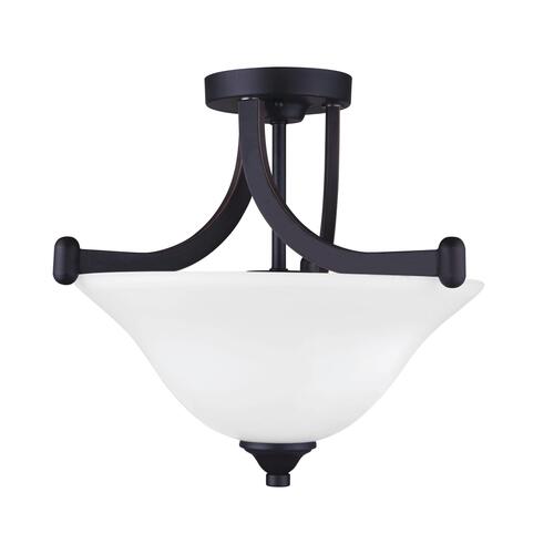 Budget 😀 Patriot Lighting® Dee Rubbed Antique Bronze 2-Light Semi-Flush Mount Ceiling Light 🎉 5 Budget 😀 Patriot Lighting® Dee Rubbed Antique Bronze 2-Light Semi-Flush Mount Ceiling Light 🎉 - Image 3