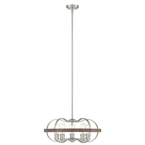 Coupon ❤️ Patriot Lighting® Waverly Satin Nickel & Wood 5-Light Pendant 😍 3 Coupon ❤️ Patriot Lighting® Waverly Satin Nickel & Wood 5-Light Pendant 😍
