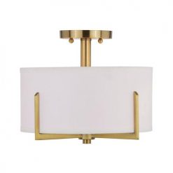 Wholesale 🤩 Patriot Lighting® Citrine Gold 2-Light Semi-Flush Mount Ceiling Light 🌟 -Patriot Lighting Sales 3518768 Alt2