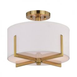 Wholesale 🤩 Patriot Lighting® Citrine Gold 2-Light Semi-Flush Mount Ceiling Light 🌟 -Patriot Lighting Sales 3518768 Alt3