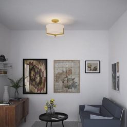 Wholesale 🤩 Patriot Lighting® Citrine Gold 2-Light Semi-Flush Mount Ceiling Light 🌟 -Patriot Lighting Sales 3518768 Alt5