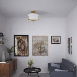 Wholesale 🤩 Patriot Lighting® Citrine Gold 2-Light Semi-Flush Mount Ceiling Light 🌟 -Patriot Lighting Sales 3518768 Alt6