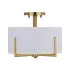 Wholesale 🤩 Patriot Lighting® Citrine Gold 2-Light Semi-Flush Mount Ceiling Light 🌟 -Patriot Lighting Sales 3518768 Master