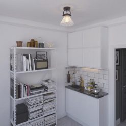 Best deal 🎁 Patriot Lighting® Renley Black 1-Light Semi-Flush Mount Ceiling Light ✔️ -Patriot Lighting Sales 3518773 Alt5