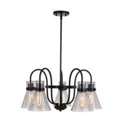 Deals 🔥 Patriot Lighting® Renley Black 5-Light Chandelier ✨ -Patriot Lighting Sales 3518775 Alt2