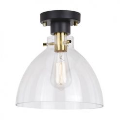 New 😉 Patriot Lighting® Kenzie Matte Black & Gold 1-Light Semi-Flush Mount Ceiling Light 🧨 12 New 😉 Patriot Lighting® Kenzie Matte Black & Gold 1-Light Semi-Flush Mount Ceiling Light 🧨 -Patriot Lighting Sales 3518777 Alt3