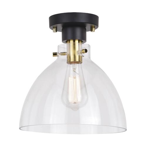 New 😉 Patriot Lighting® Kenzie Matte Black & Gold 1-Light Semi-Flush Mount Ceiling Light 🧨 7 New 😉 Patriot Lighting® Kenzie Matte Black & Gold 1-Light Semi-Flush Mount Ceiling Light 🧨 - Image 5