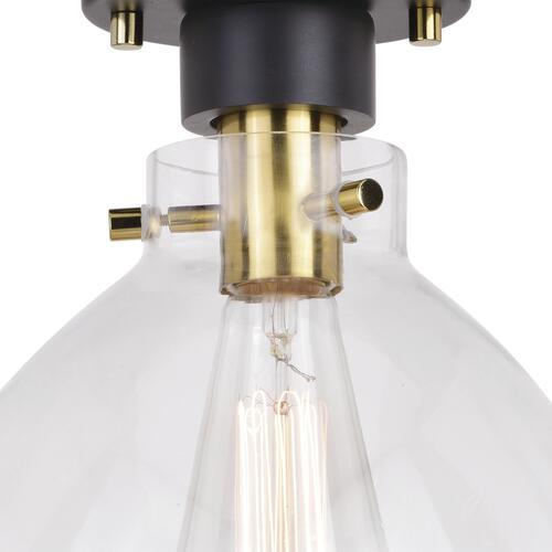 New 😉 Patriot Lighting® Kenzie Matte Black & Gold 1-Light Semi-Flush Mount Ceiling Light 🧨 8 New 😉 Patriot Lighting® Kenzie Matte Black & Gold 1-Light Semi-Flush Mount Ceiling Light 🧨 - Image 6