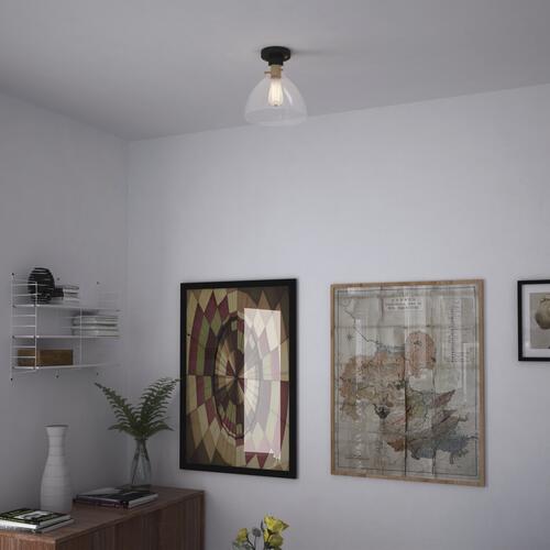 New 😉 Patriot Lighting® Kenzie Matte Black & Gold 1-Light Semi-Flush Mount Ceiling Light 🧨 4 New 😉 Patriot Lighting® Kenzie Matte Black & Gold 1-Light Semi-Flush Mount Ceiling Light 🧨 - Image 2