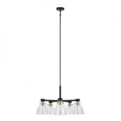 Best Pirce 👏 Patriot Lighting® Kenzie Matte Black & Gold 5-Light Chandelier ✨