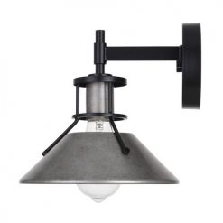 Best reviews of ⌛ Patriot Lighting® Ashtyn Matte Black & Charcoal Patina 1-Light Vanity Light 🤩 -Patriot Lighting Sales 3518780 Alt1