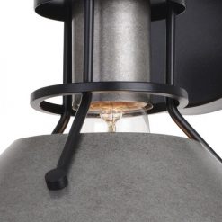 Best reviews of ⌛ Patriot Lighting® Ashtyn Matte Black & Charcoal Patina 1-Light Vanity Light 🤩 -Patriot Lighting Sales 3518780 Alt7