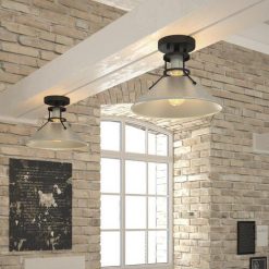 Cheapest 😉 Patriot Lighting® Ashtyn Matte Black & Charcoal Patina 1-Light Semi-Flush Mount Ceiling Light 🔥 -Patriot Lighting Sales 3518782 Alt4