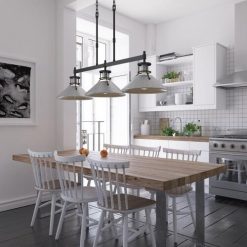 Deals 🛒 Patriot Lighting® Ashtyn Matte Black & Charcoal Patina 3-Light Island Light 🔔 -Patriot Lighting Sales 3518785 Alt4