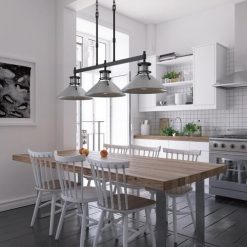 Deals 🛒 Patriot Lighting® Ashtyn Matte Black & Charcoal Patina 3-Light Island Light 🔔 -Patriot Lighting Sales 3518785 Alt5