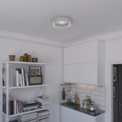 Discount ⌛ Patriot Lighting® Leah Satin Nickel Integrated LED Flush Mount Ceiling Light 😀 -Patriot Lighting Sales 3518792 Alt4